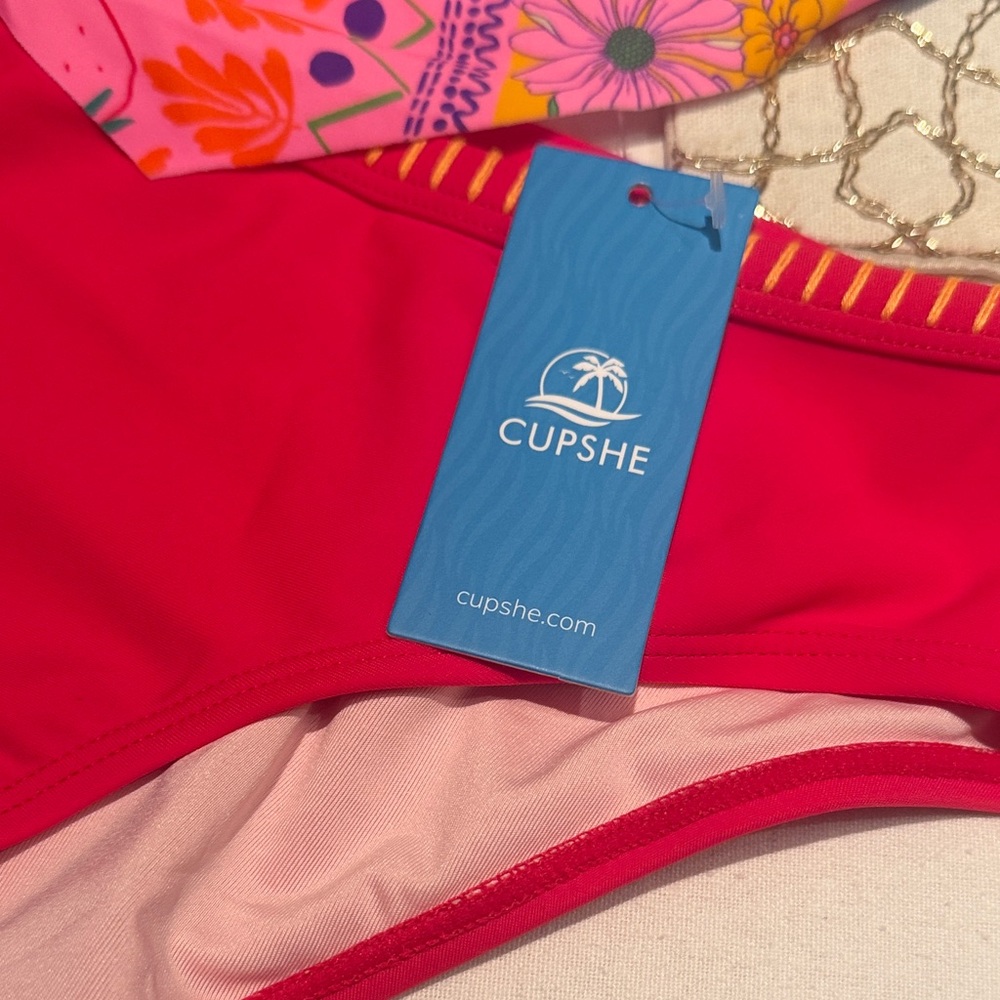 Cupshe Colorful Patchwork Bikini Set - Picture 2 of 6
